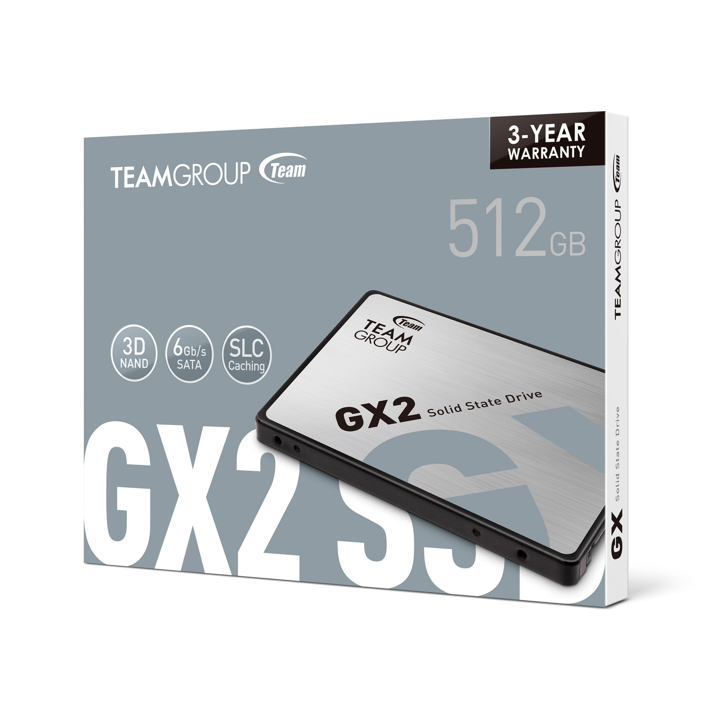 TeamGroup GX2 512GB 3D NAND TLC 2.5 Inch SATA (SSD) TeamGroup GX2 512GB 3D NAND TLC 2.5 Inch SATA (SSD)
